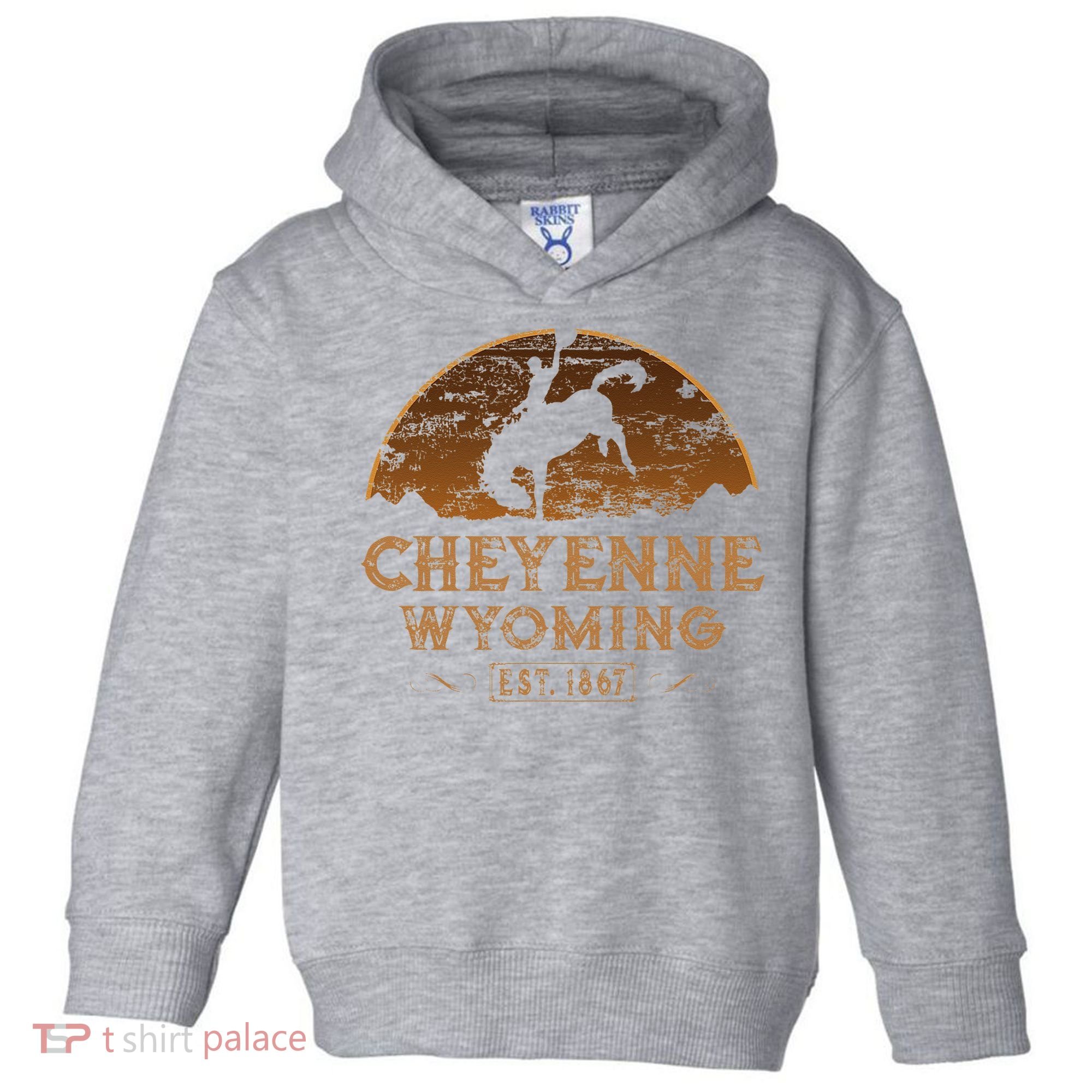 Cheyenne Wyoming WY Rodeo Cowboy Toddler Hoodie