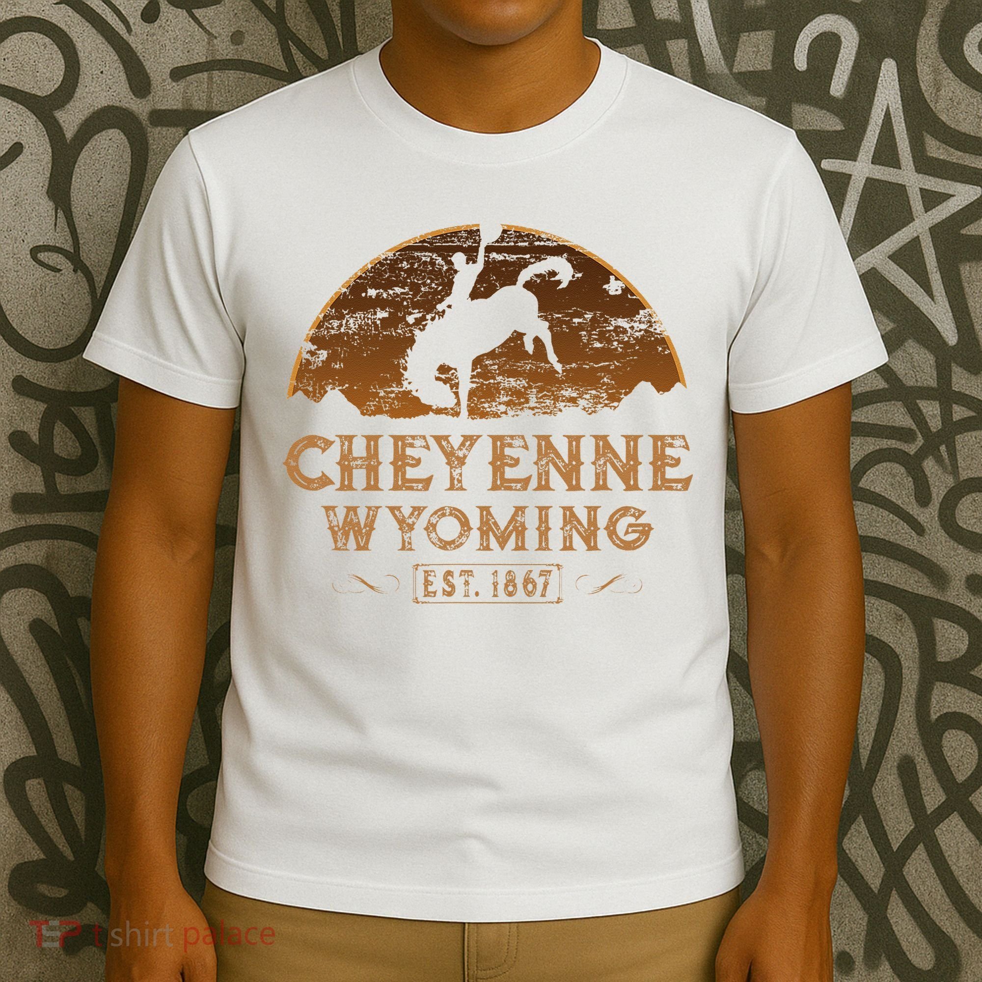 Cheyenne Wyoming WY Rodeo Cowboy T-Shirt