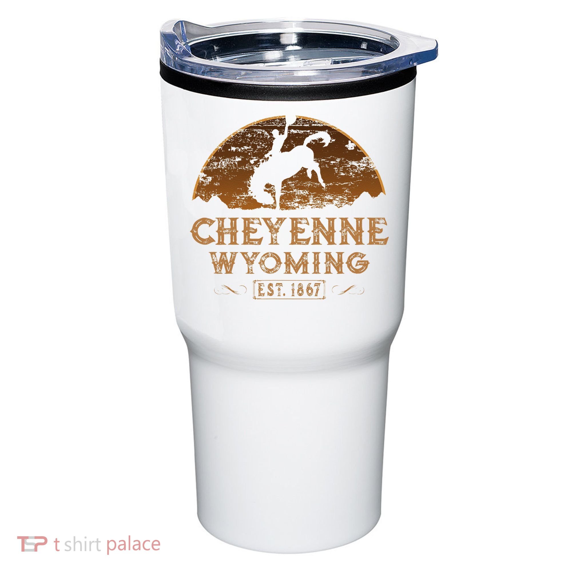 Cheyenne Wyoming WY Rodeo Cowboy Tumbler