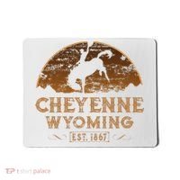 Cheyenne Wyoming WY Rodeo Cowboy Mousepad thumb 0