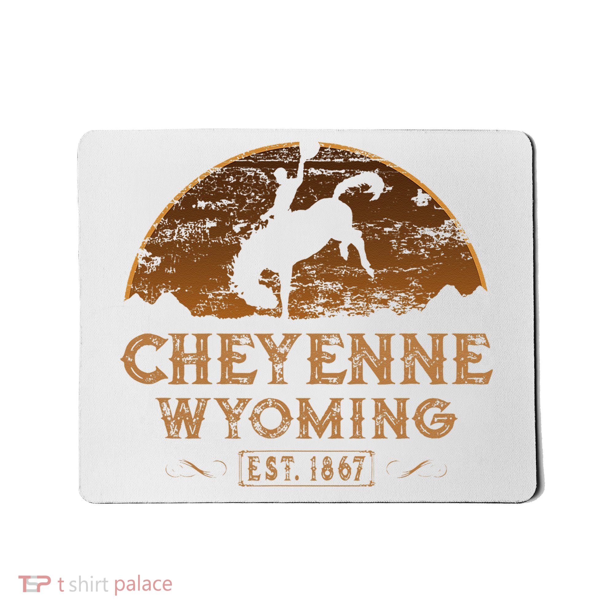 Cheyenne Wyoming WY Rodeo Cowboy Mousepad