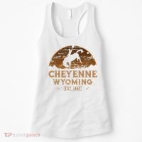 Cheyenne Wyoming WY Rodeo Cowboy Women's Tank Top thumb 0
