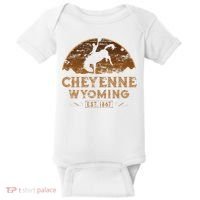 Cheyenne Wyoming WY Rodeo Cowboy Baby Bodysuit thumb 0