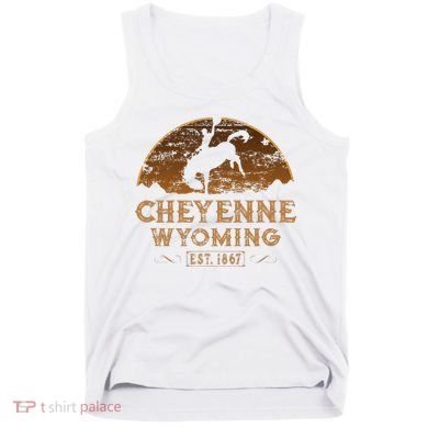 Cheyenne Wyoming WY Rodeo Cowboy Tank Top