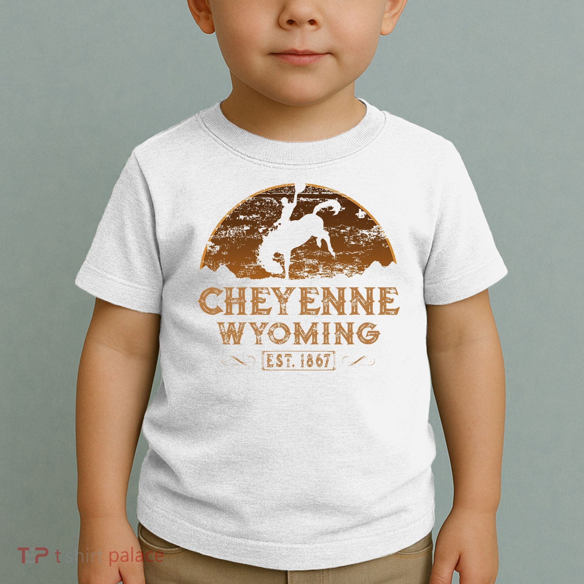 Cheyenne Wyoming WY Rodeo Cowboy Toddler T-Shirt