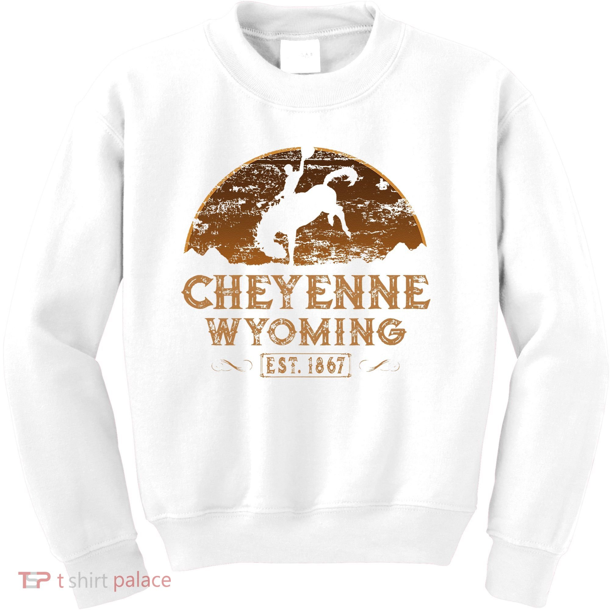 Cheyenne Wyoming WY Rodeo Cowboy Kids Sweatshirt