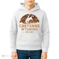 Cheyenne Wyoming WY Rodeo Cowboy Kids Hoodie thumb 4