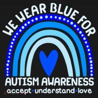 Cute We Wear Blue For Autism Awareness Accept Understand Love Backpack thumb 2