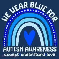 Cute We Wear Blue For Autism Awareness Accept Understand Love Women's Hoodie thumb 2