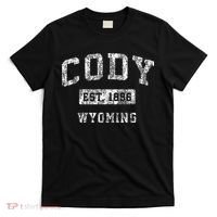 Cody Wyoming Wy Vintage Established Sports T-Shirt thumb 0