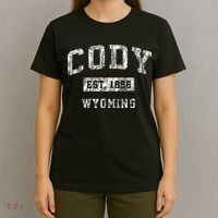 Cody Wyoming Wy Vintage Established Sports T-Shirt thumb 4