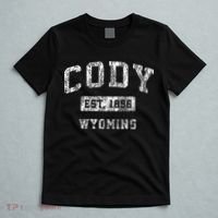 Cody Wyoming Wy Vintage Established Sports T-Shirt thumb 5