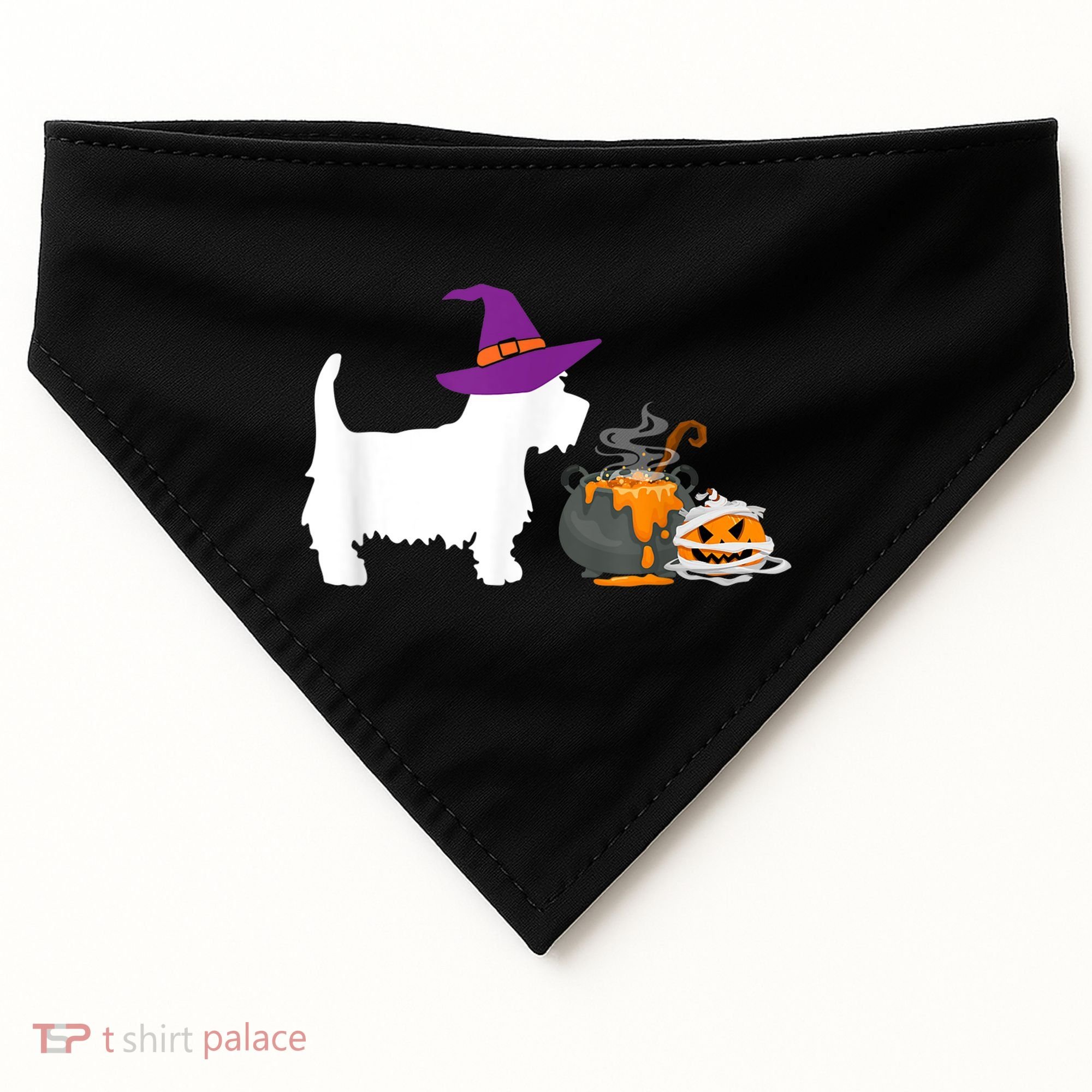 Cute Westie Wizard Hat Halloween Funny Dog Owner Costume USA-Made Doggie Bandana