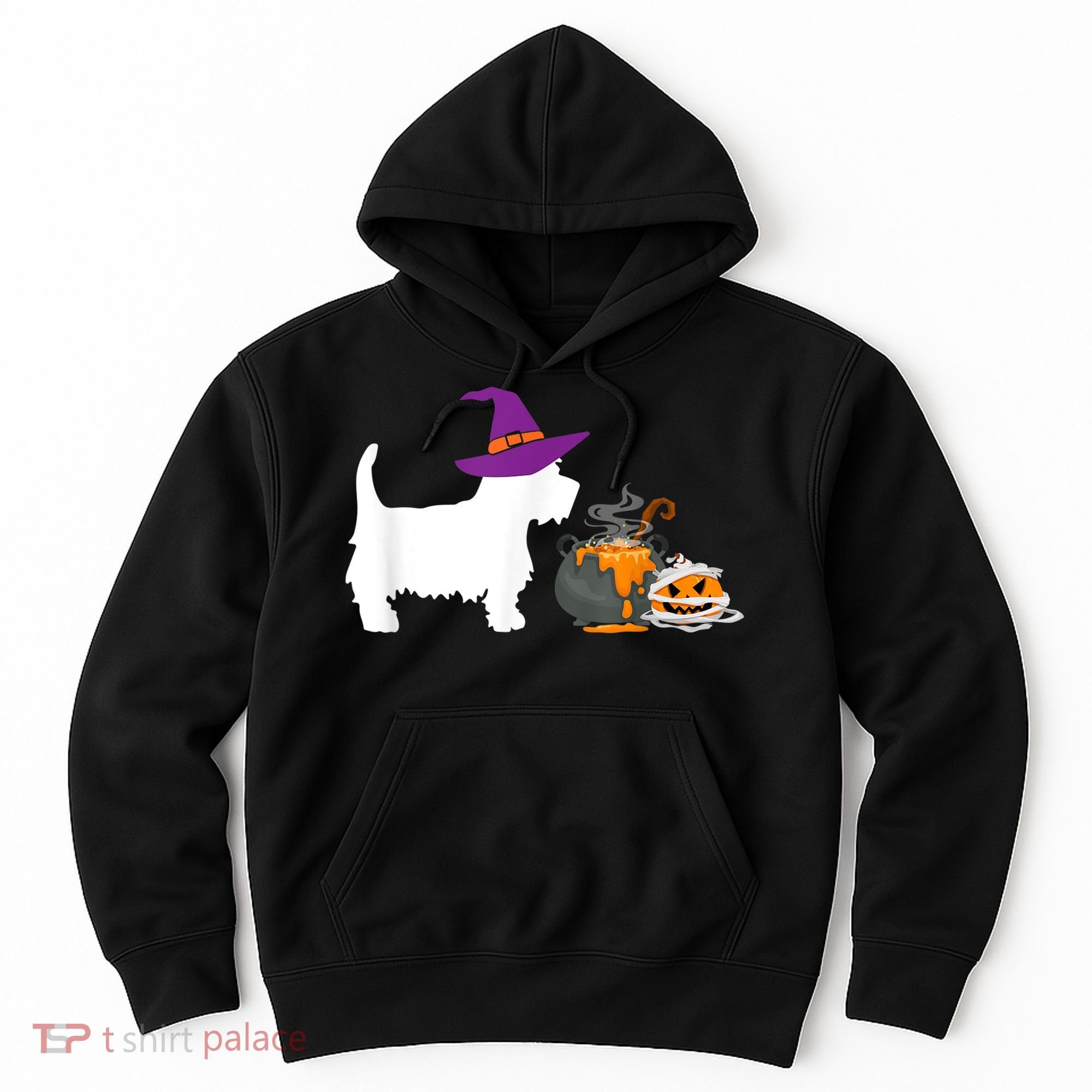 Cute Westie Wizard Hat Halloween Funny Dog Owner Costume Hoodie