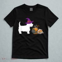 Cute Westie Wizard Hat Halloween Funny Dog Owner Costume T-Shirt thumb 5
