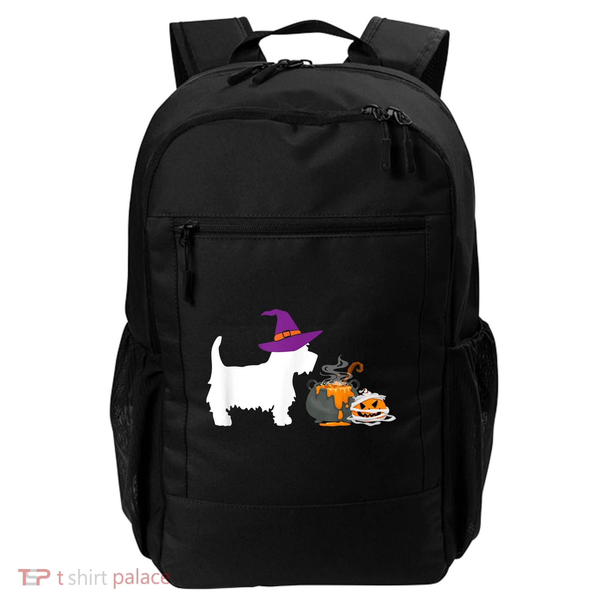 Cute Westie Wizard Hat Halloween Funny Dog Owner Costume Backpack