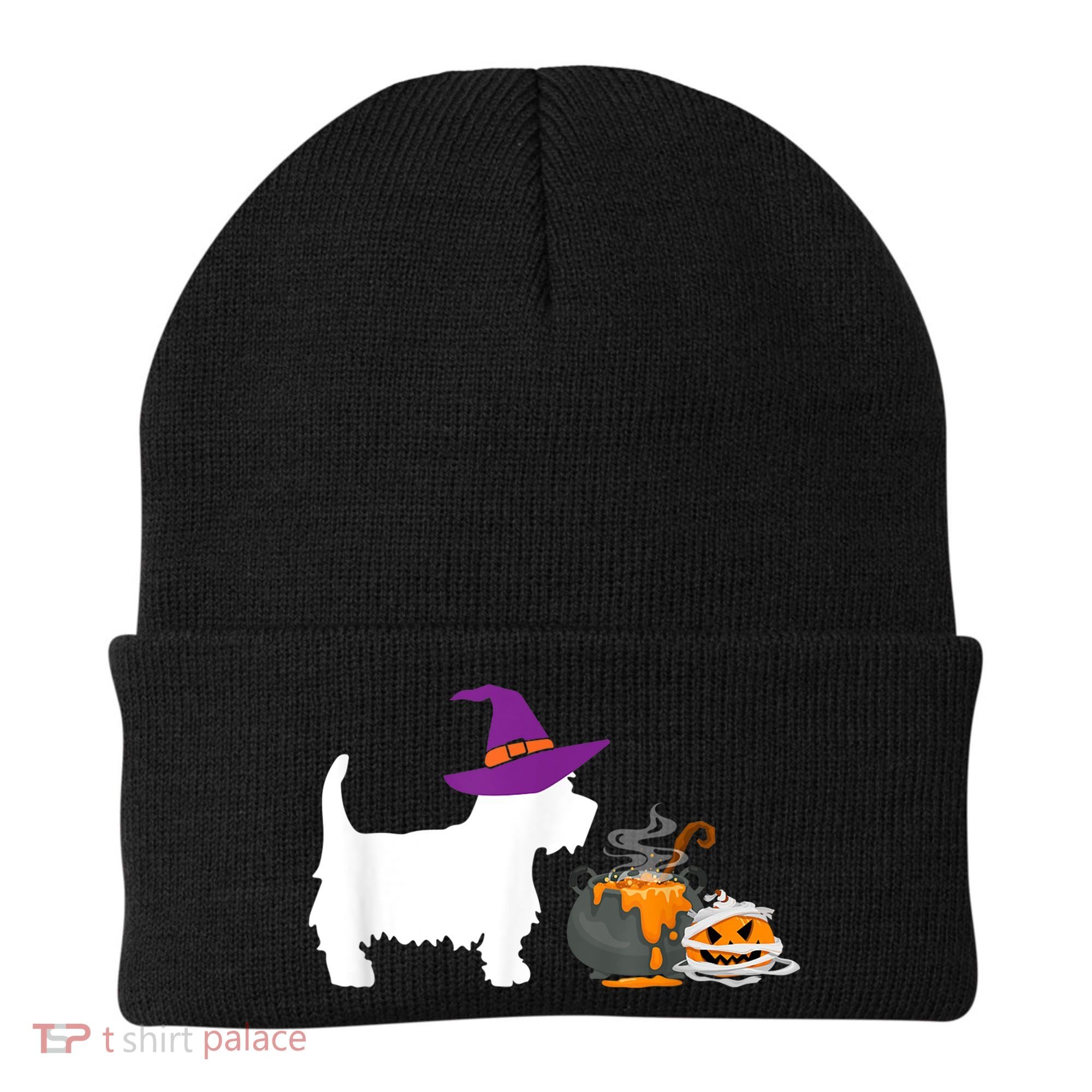 Cute Westie Wizard Hat Halloween Funny Dog Owner Costume Beanie