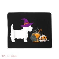Cute Westie Wizard Hat Halloween Funny Dog Owner Costume Mousepad thumb 0