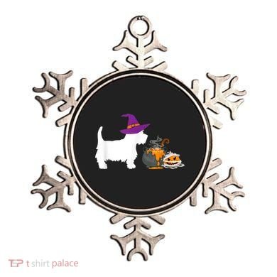 Cute Westie Wizard Hat Halloween Funny Dog Owner Costume Ornament