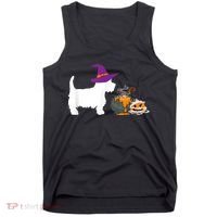 Cute Westie Wizard Hat Halloween Funny Dog Owner Costume Tank Top thumb 0