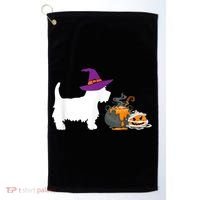 Cute Westie Wizard Hat Halloween Funny Dog Owner Costume Golf Towel thumb 0