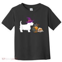 Cute Westie Wizard Hat Halloween Funny Dog Owner Costume Toddler T-Shirt thumb 0