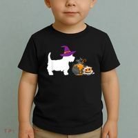 Cute Westie Wizard Hat Halloween Funny Dog Owner Costume Toddler T-Shirt thumb 2