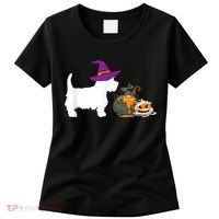 Cute Westie Wizard Hat Halloween Funny Dog Owner Costume Women's T-Shirt thumb 0