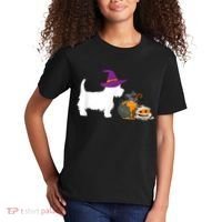 Cute Westie Wizard Hat Halloween Funny Dog Owner Costume Kids T-Shirt thumb 2