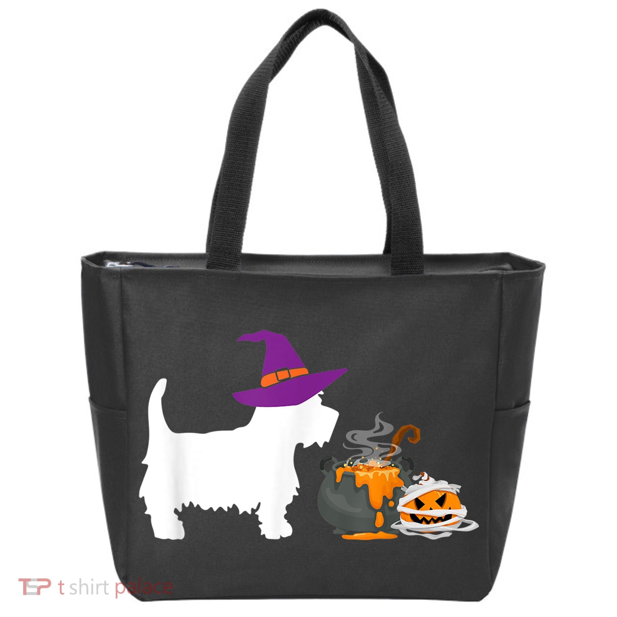 Cute Westie Wizard Hat Halloween Funny Dog Owner Costume Tote Bag