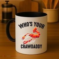Cool Who's Your Crawdaddy Funny Crawdad Lobster Lover Gift Coffee Mug thumb 4