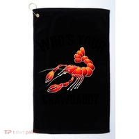 Cool Who's Your Crawdaddy Funny Crawdad Lobster Lover Gift Golf Towel thumb 0