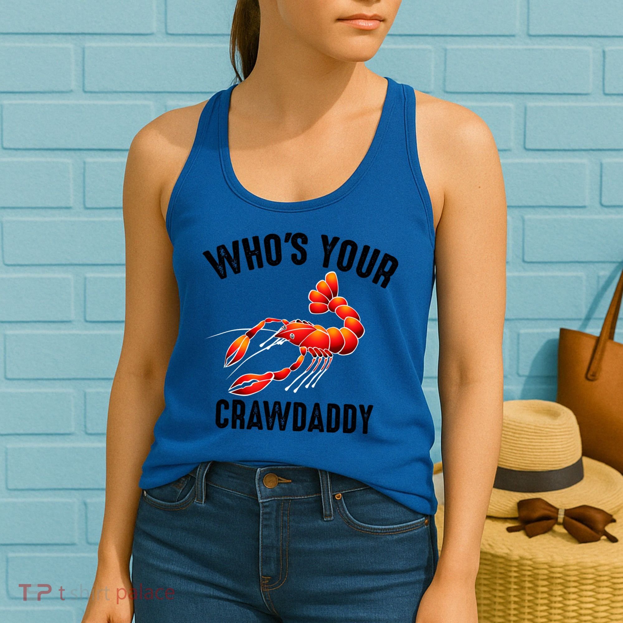 Cool Who's Your Crawdaddy Funny Crawdad Lobster Lover Gift Women's Tank Top