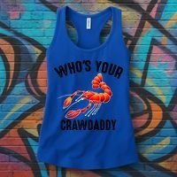 Cool Who's Your Crawdaddy Funny Crawdad Lobster Lover Gift Women's Tank Top thumb 3