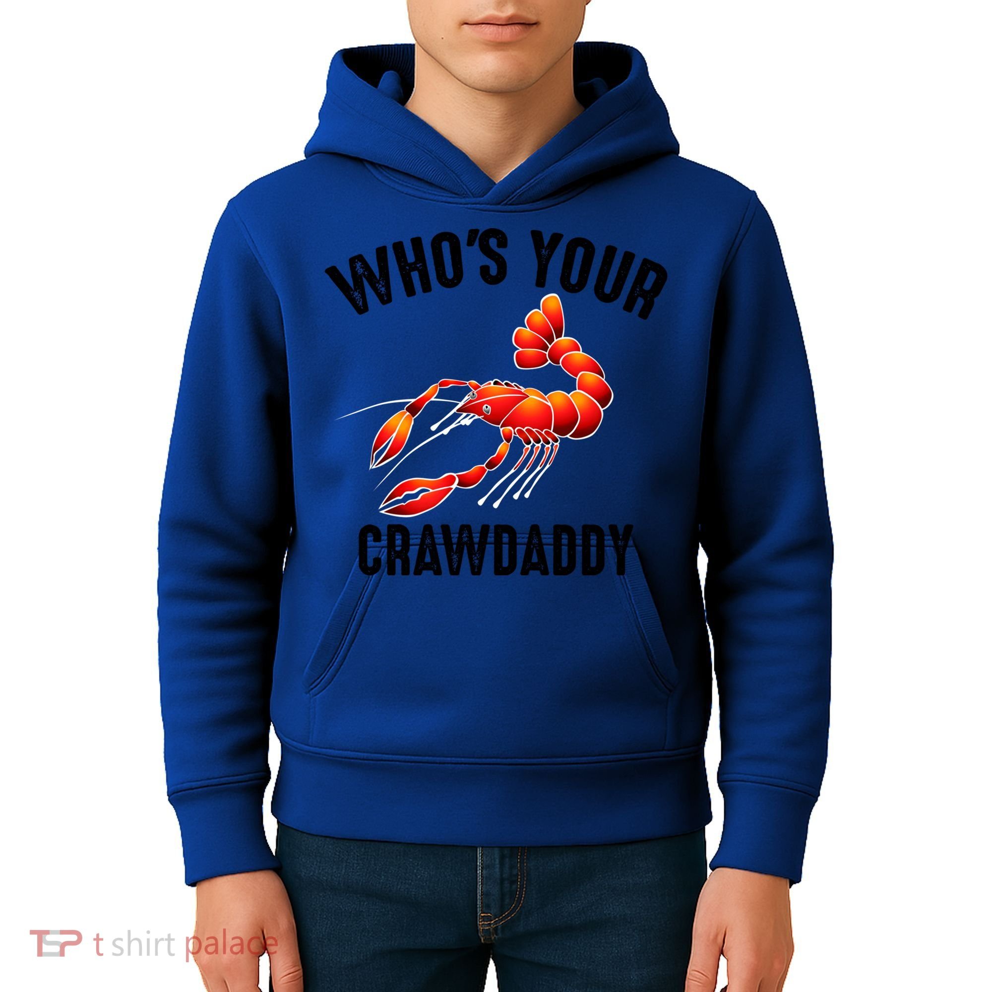 Cool Who's Your Crawdaddy Funny Crawdad Lobster Lover Gift Kids Hoodie