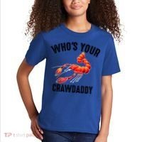 Cool Who's Your Crawdaddy Funny Crawdad Lobster Lover Gift Kids T-Shirt thumb 2