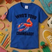 Cool Who's Your Crawdaddy Funny Crawdad Lobster Lover Gift Kids T-Shirt thumb 3
