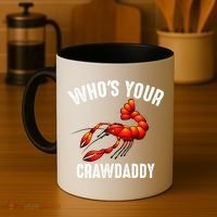 Cool Who's Your Crawdaddy Funny Crawdad Lobster Lover Gift Coffee Mug thumb 4
