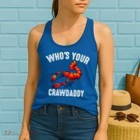 Cool Who's Your Crawdaddy Funny Crawdad Lobster Lover Gift Women's Tank Top thumb 2