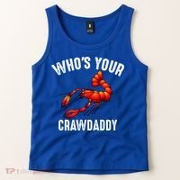 Cool Who's Your Crawdaddy Funny Crawdad Lobster Lover Gift Tank Top thumb 2