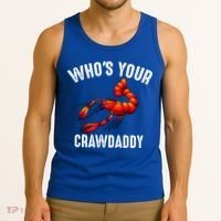 Cool Who's Your Crawdaddy Funny Crawdad Lobster Lover Gift Tank Top thumb 3