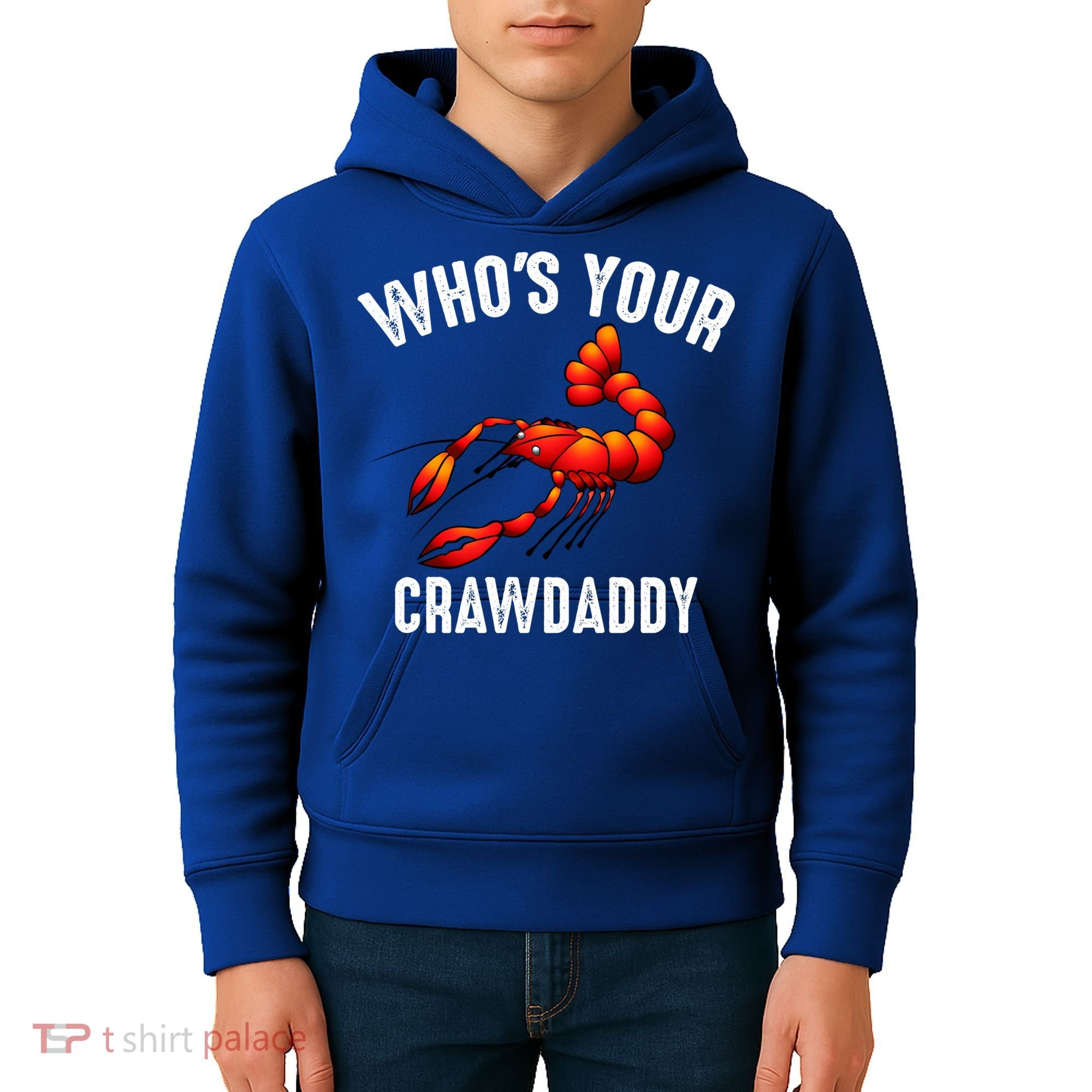 Cool Who's Your Crawdaddy Funny Crawdad Lobster Lover Gift Kids Hoodie