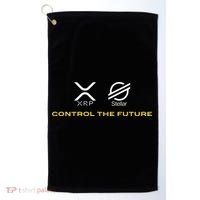 Cryptocurrency Xrp Xlm Coin Control The Future Golf Towel thumb 0