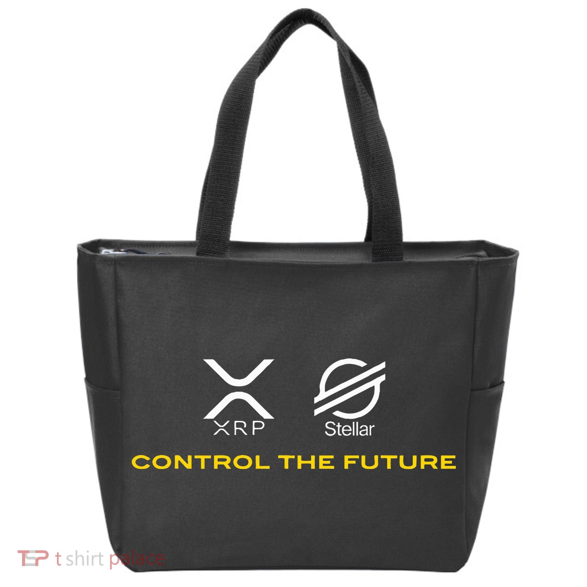 Cryptocurrency Xrp Xlm Coin Control The Future Tote Bag