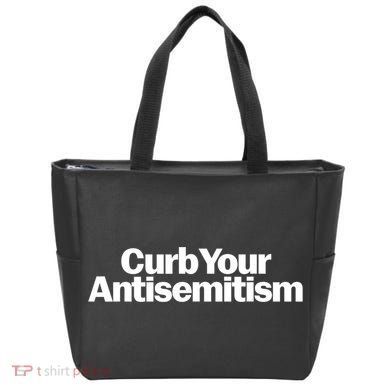 Curb Your Antisemitism Parody Tote Bag