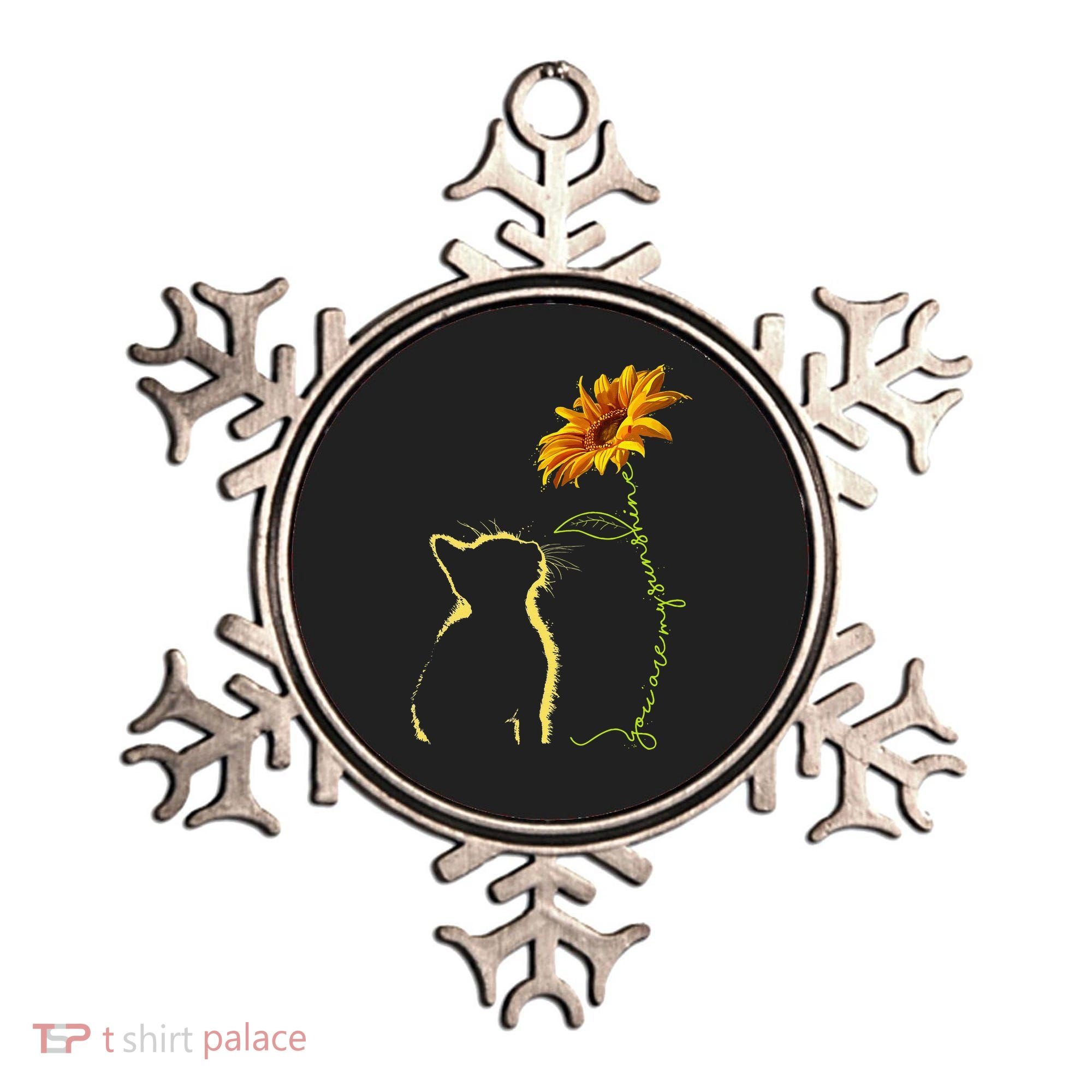 Cat You Are My Sunshine Sunflower Cats Lover Ornament
