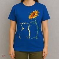 Cat You Are My Sunshine Sunflower Cats Lover T-Shirt thumb 4