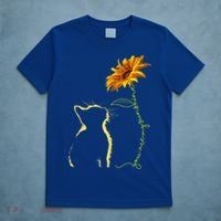 Cat You Are My Sunshine Sunflower Cats Lover T-Shirt thumb 5