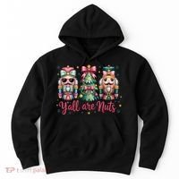 Christmas Y'all Are Nuts Nutcracker Funny X-Mas Hoodie thumb 0