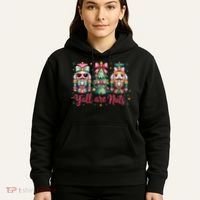 Christmas Y'all Are Nuts Nutcracker Funny X-Mas Hoodie thumb 5